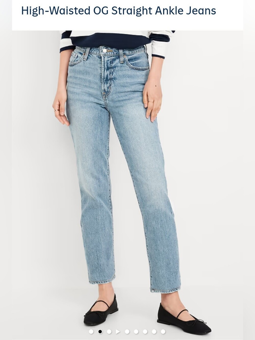 Old Navy | OG Straight Ankle Jeans - Light Wash (0) EUC